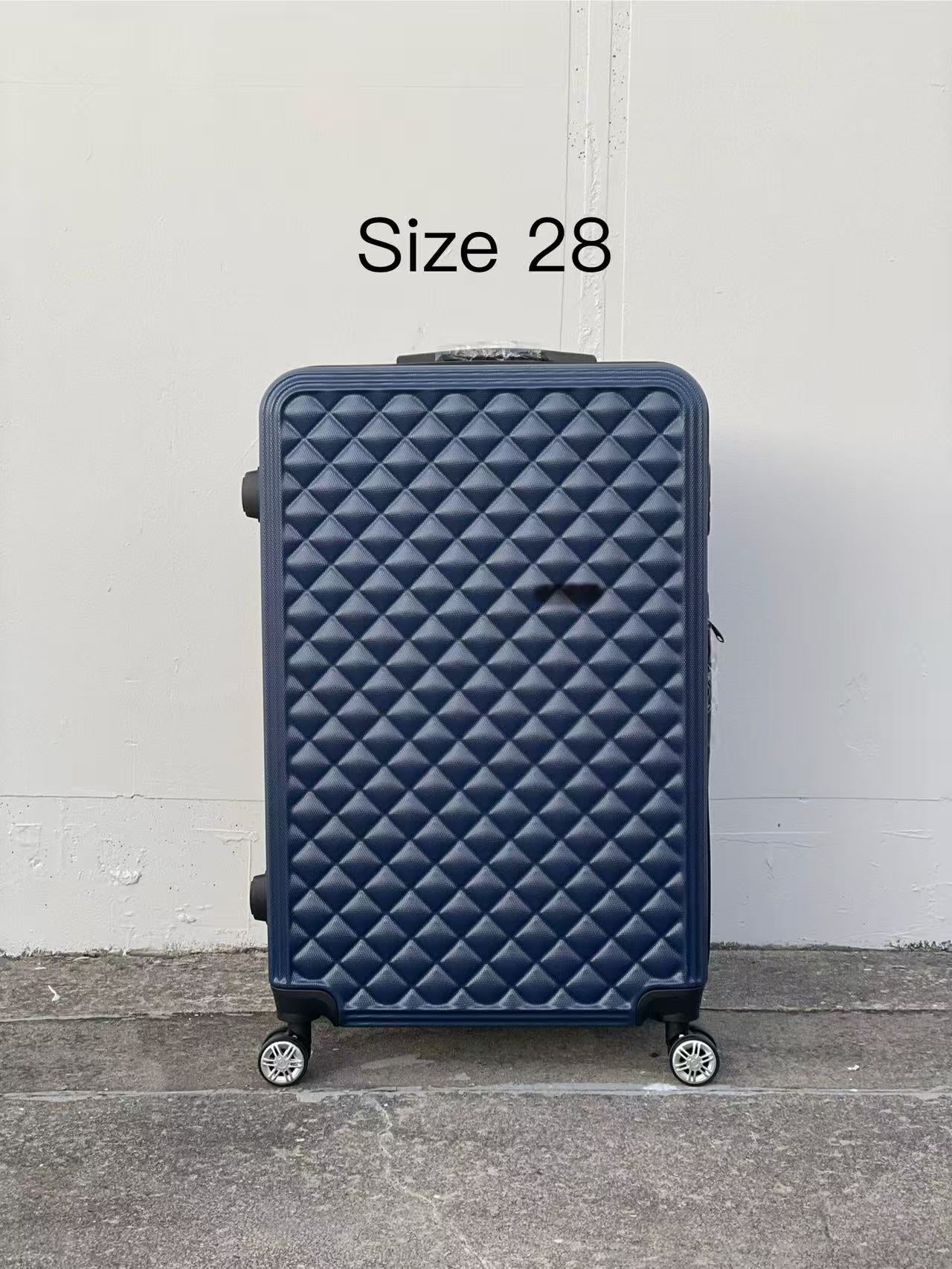 DARK BLUE 360 Spanner 4 Wheels ABS Hardcase Travel Suitcase Luggage