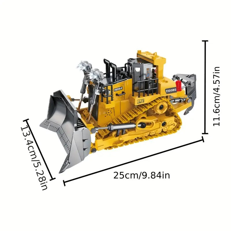 Remote Control Engineering Vehicles Series - 1:24 Bulldozer 9 Channels 2.4G