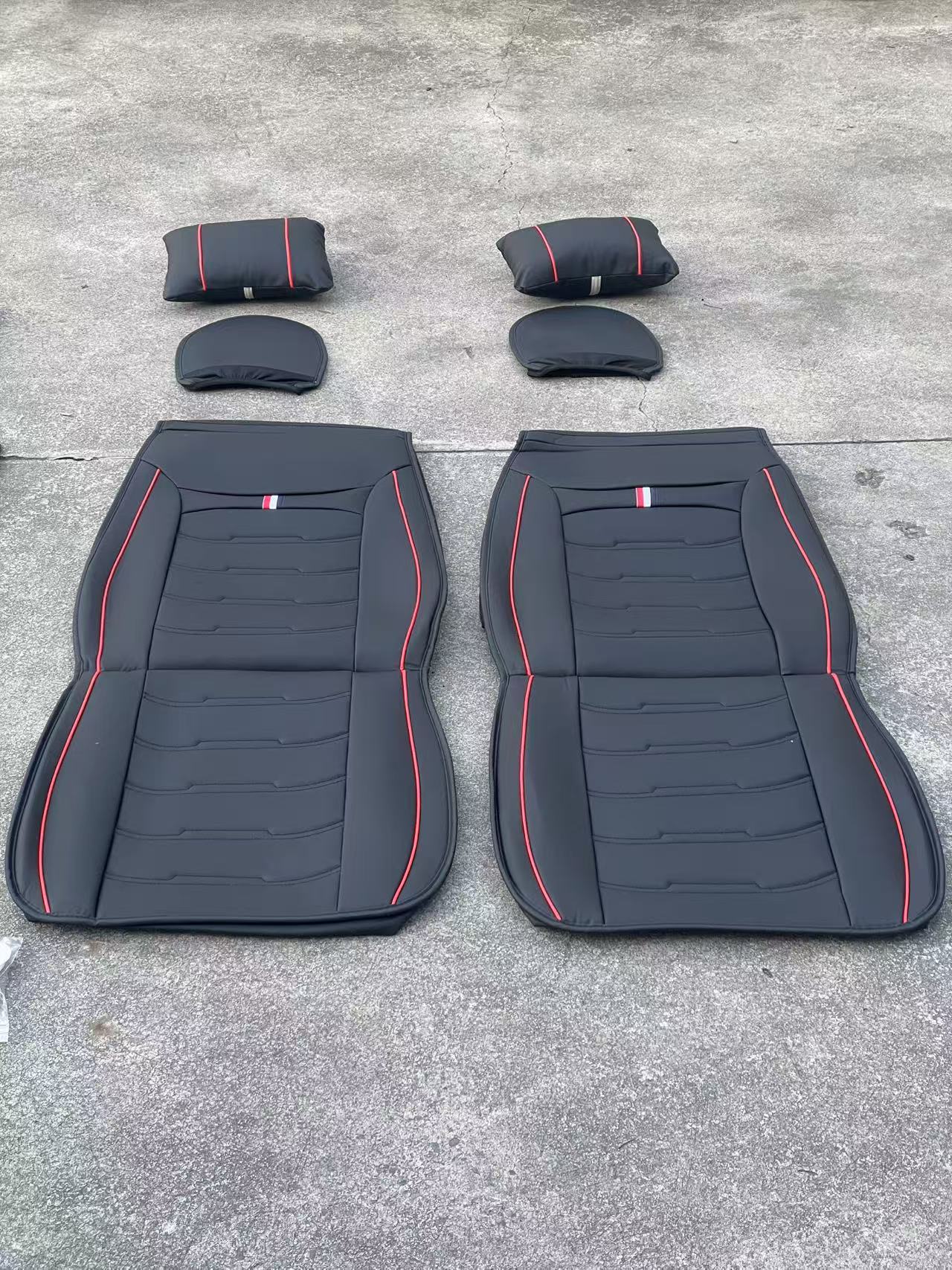 Car Seat Cover Faux Leather Cushion 5 Seater Full Set Front Rear Premium Quality