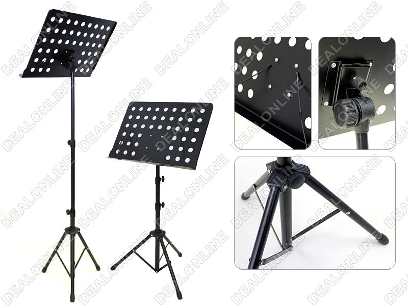 Sheet Music Stand - Tripod Base Adjustable Height