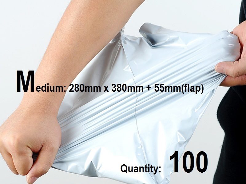 (100pcs) M (280 x 380) Courier Mailing Bags