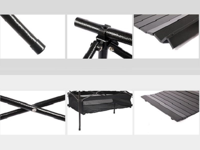 Portable Folding Table Tea Picnic Camping Barbecue Square Table 95X55X50cm