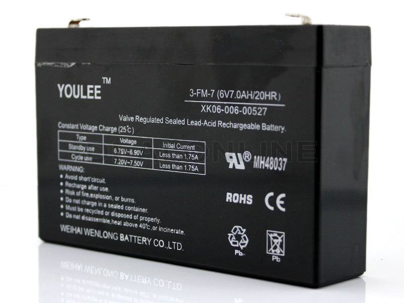 Aroma 6V 7.0AH Rechargeable Battery