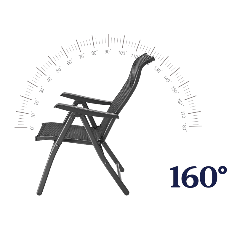 4 x Foldable/Adjustable Teslin waterproof Home Garden Outdoor Patio Chair