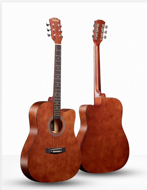 41" Brown Wooden Acoustic Guitar