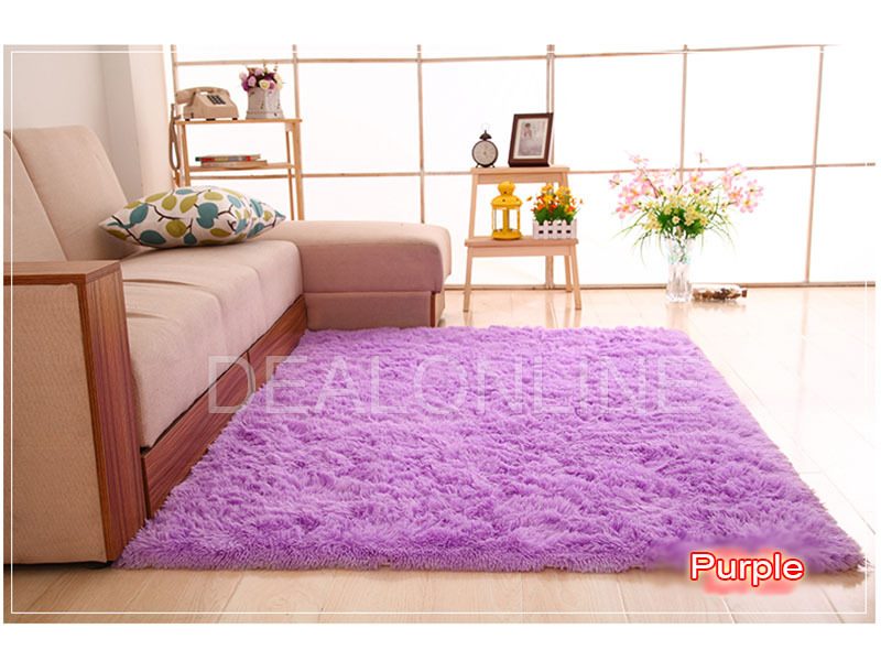 Size200cm x 140cm Ultra Soft Area Rugs Fluffy Carpets Bedroom Kids Shaggy Floor Nursery Mats