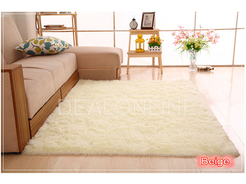 Size200cm x 140cm Ultra Soft Area Rugs Fluffy Carpets Bedroom Kids Shaggy Floor Nursery Mats