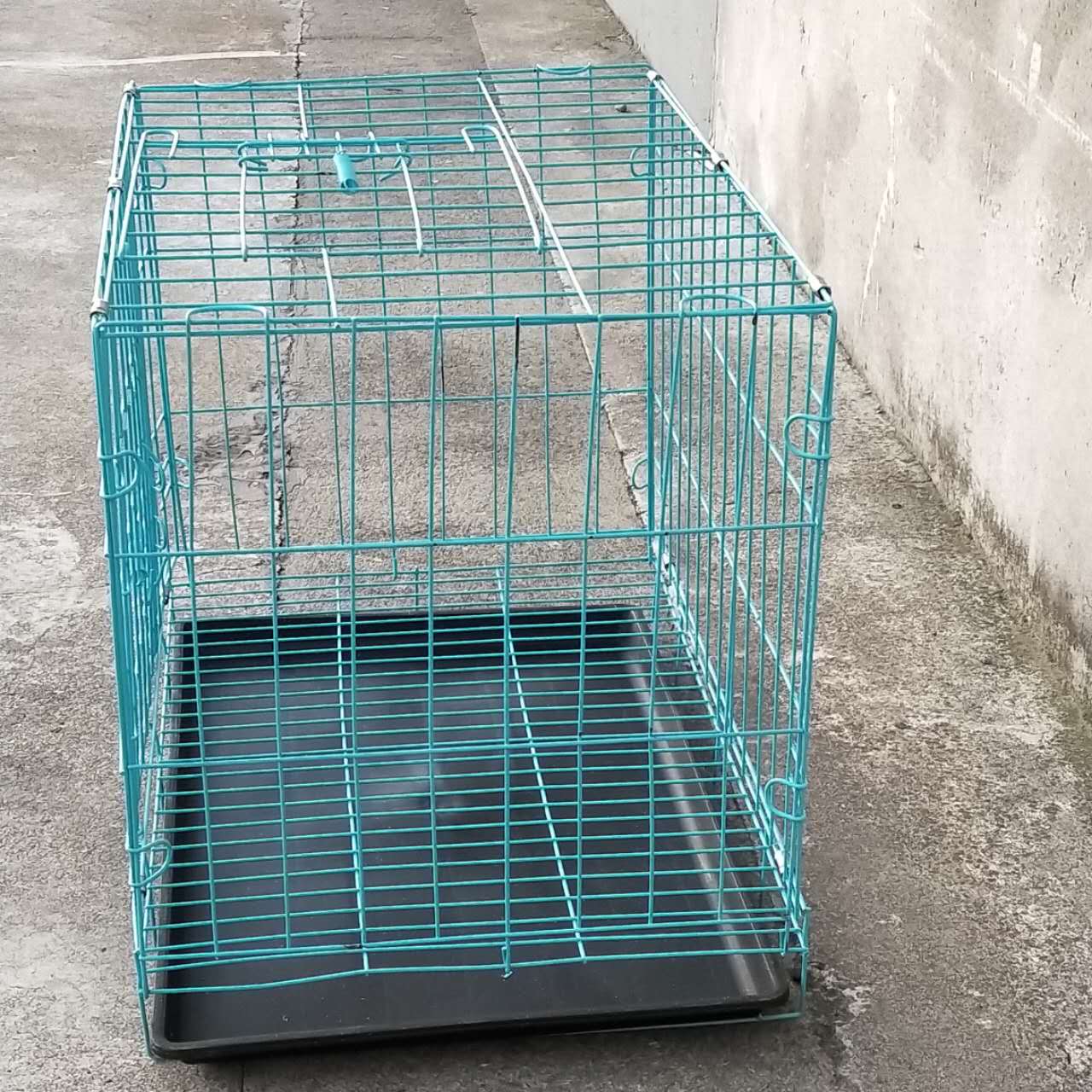 Pet Cage - 50CM Wide Collapsible Metal Pet Cage BLACK
