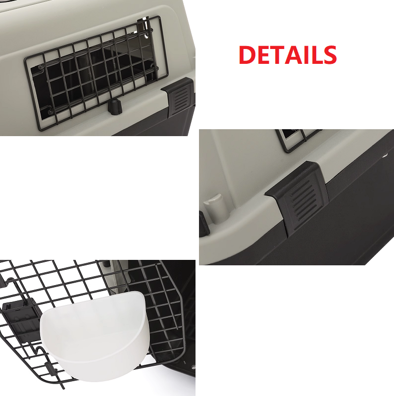Black Dog AIRLINE Travel Cage/Carrier/Crat 70*48*52CM With Water Dish