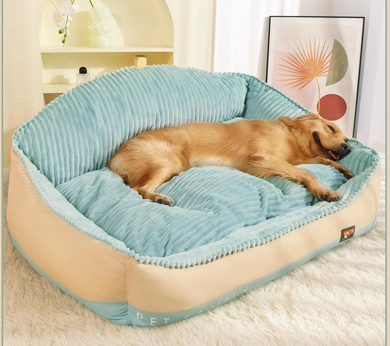 Size 120cmx90cmx46cm High back bolster comfort Pet bed Dog Bed Super Thick Warm
