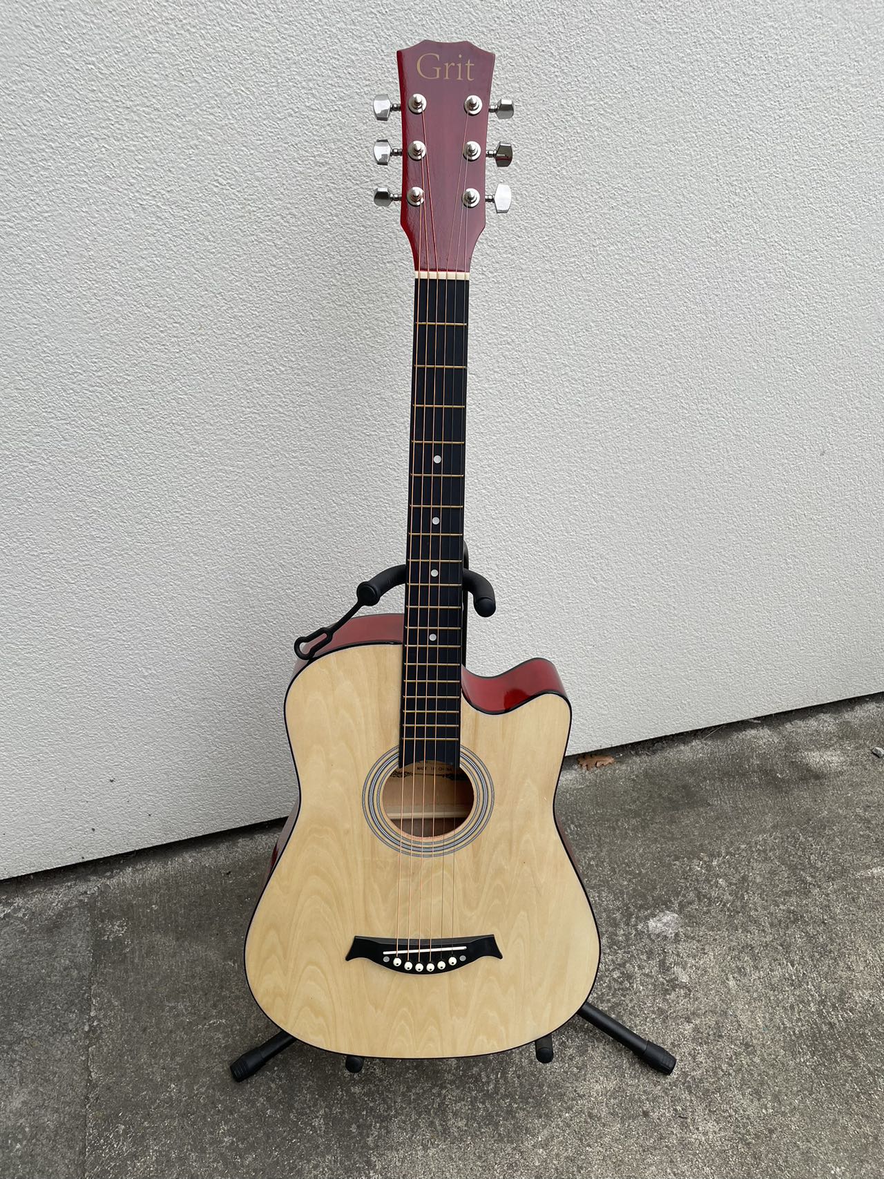 GRIT WOOD PATTERN 38" Wooden Acoustic Guitar