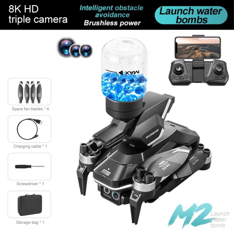 RC Drone Professional Aerial 8K Three-Camera Avoidance Foldable Quadcopter