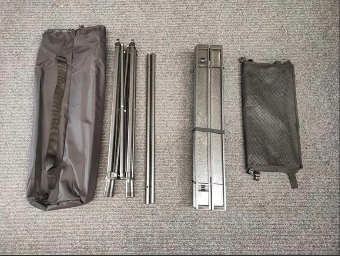 Portable Folding Camping Square Table 95X55X50cm With 2 Outdoor Foldable Chair