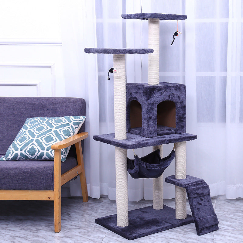 125CM Cat Tree House Scratching Post Condo -DARK GREY