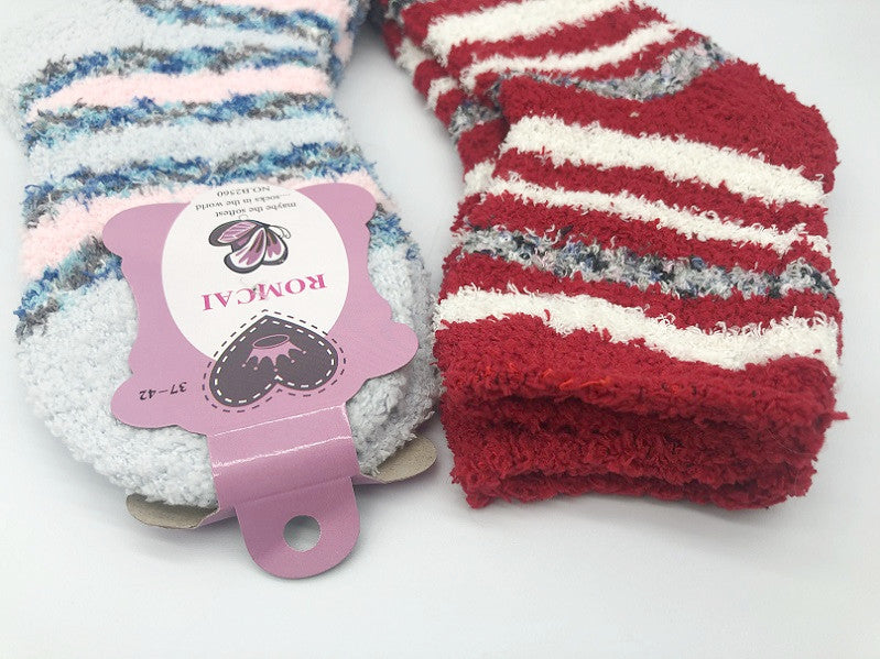 (12 Pairs) Women's Soft & Warm Fleece Socks