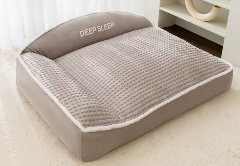 Dog Bed Super Large 120cm Dog Couch Thick & Warm Grey