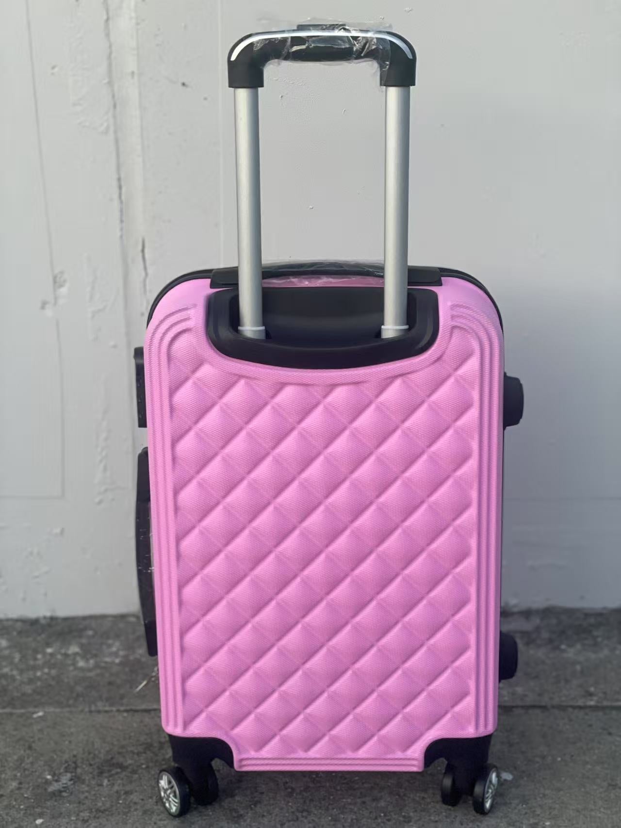 360 Spanner 4 Wheels ABS Hardcase Travel Suitcase Luggage PINK