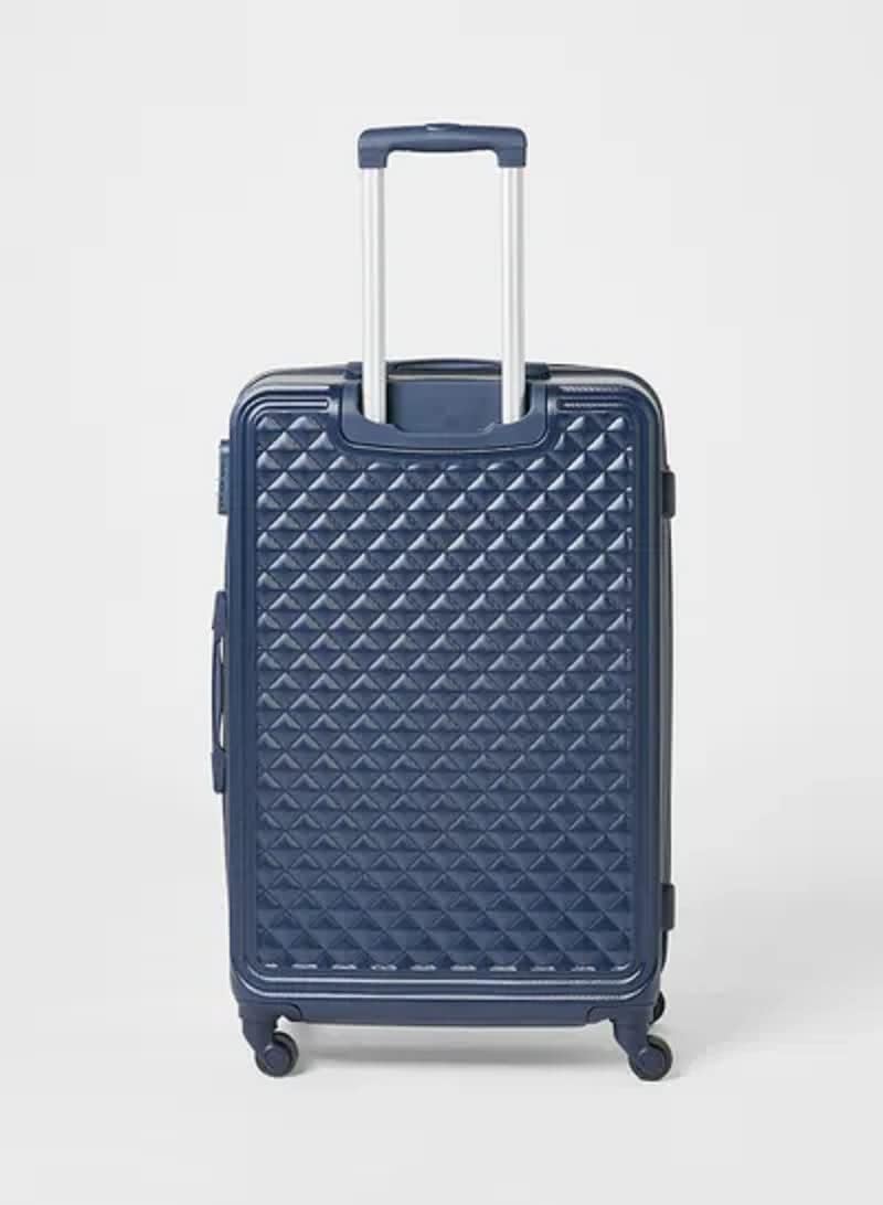 DARK BLUE 360 Spanner 4 Wheels ABS Hardcase Travel Suitcase Luggage