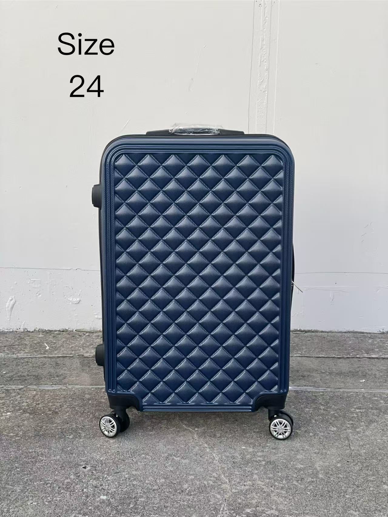 DARK BLUE 360 Spanner 4 Wheels ABS Hardcase Travel Suitcase Luggage