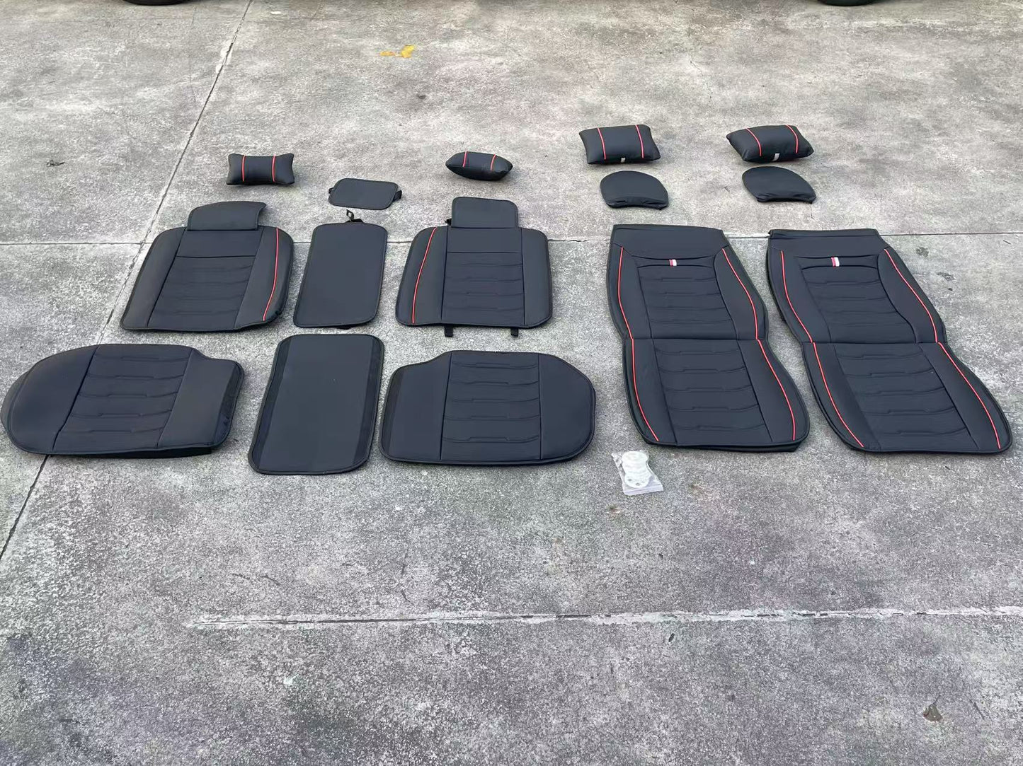 Car Seat Cover Faux Leather Cushion 5 Seater Full Set Front Rear Premium Quality