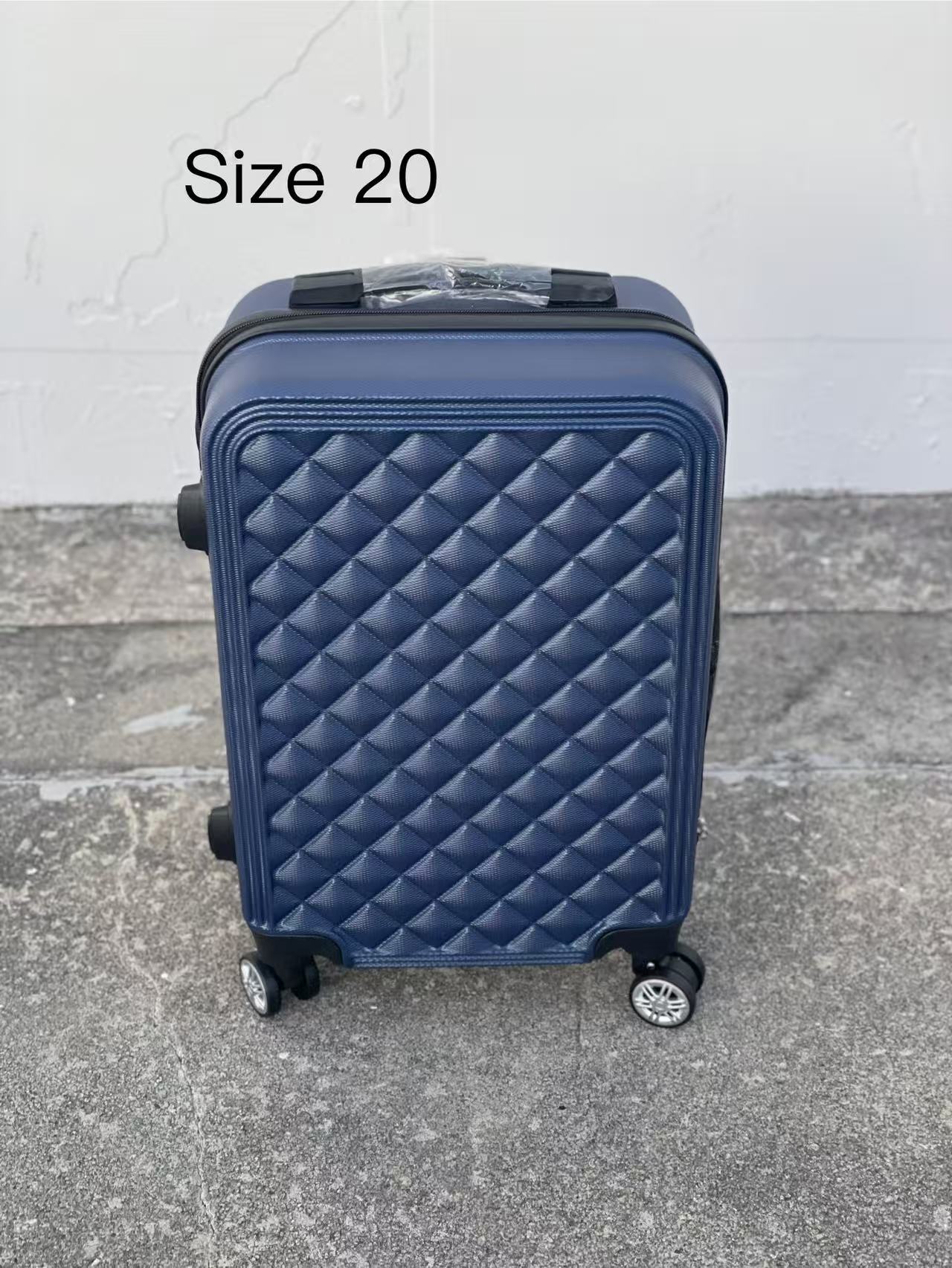 DARK BLUE 360 Spanner 4 Wheels ABS Hardcase Travel Suitcase Luggage