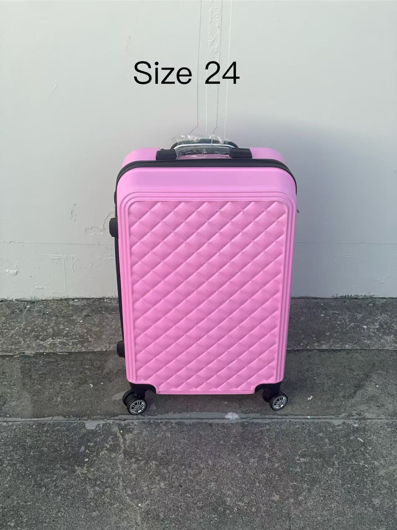 360 Spanner 4 Wheels ABS Hardcase Travel Suitcase Luggage PINK