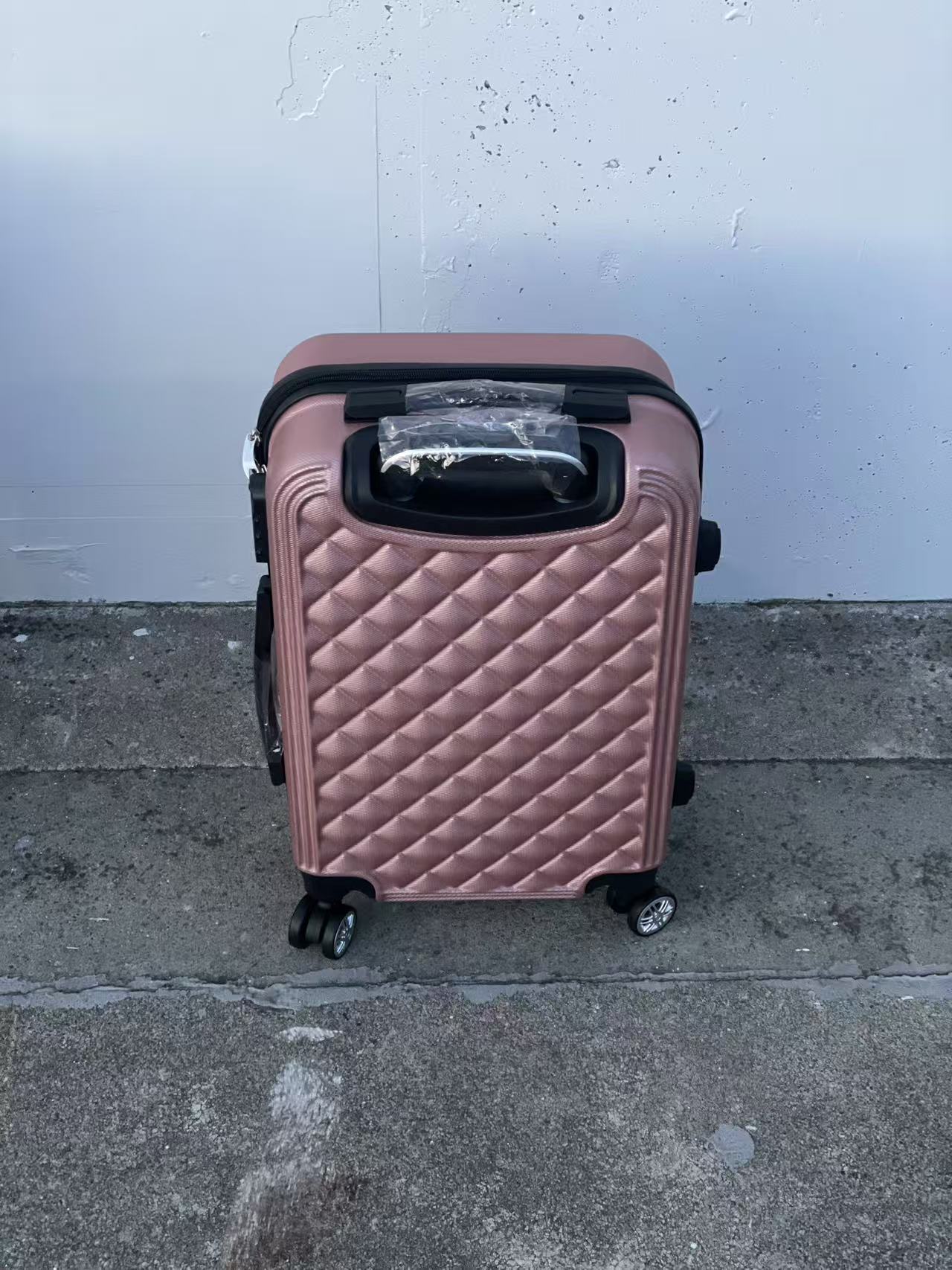 ROSE GOLD 360 Spanner 4 Wheels ABS Hardcase Travel Suitcase Luggage