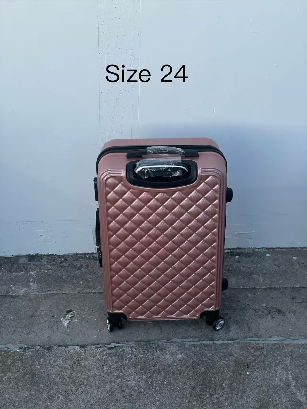 ROSE GOLD 360 Spanner 4 Wheels ABS Hardcase Travel Suitcase Luggage