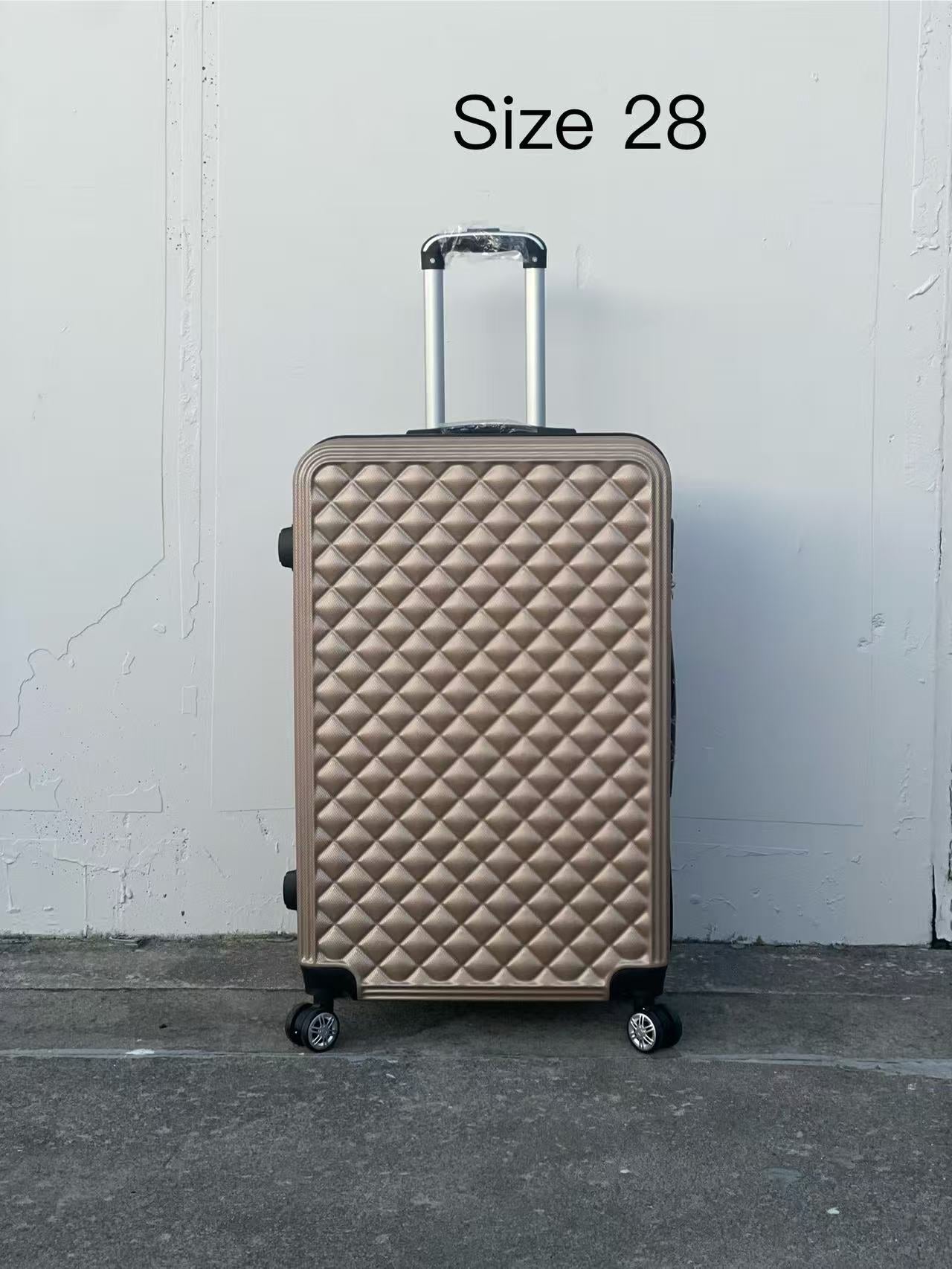 GOLD 360 Spanner 4 Wheels ABS Hardcase Travel Suitcase Luggage