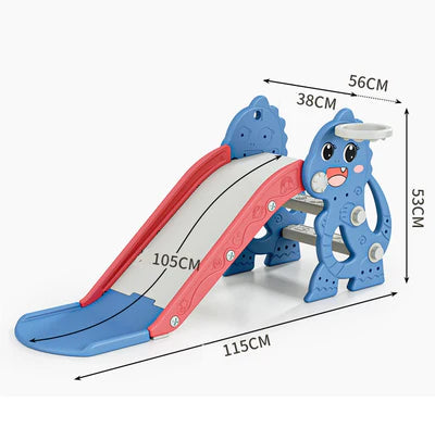 Kids Slide with Basket RED