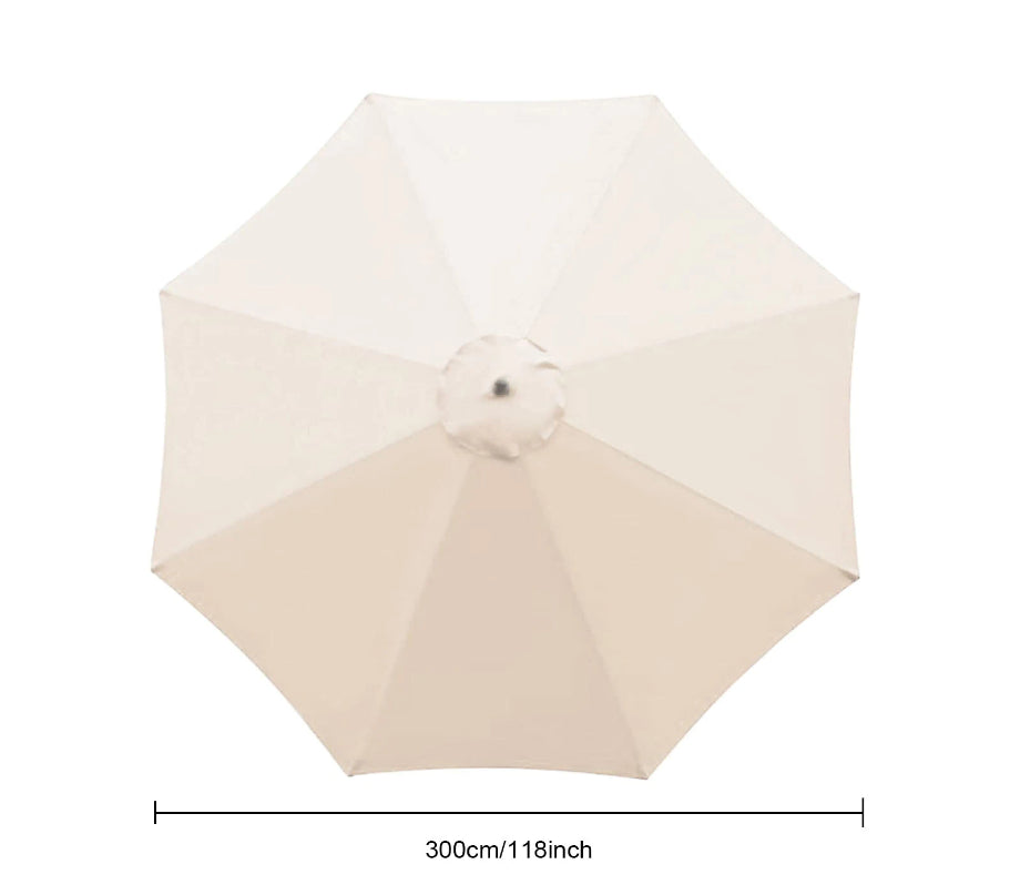 3M Parasol Replacement Cloth Round Garden Umbrella Cover For 8-Arm