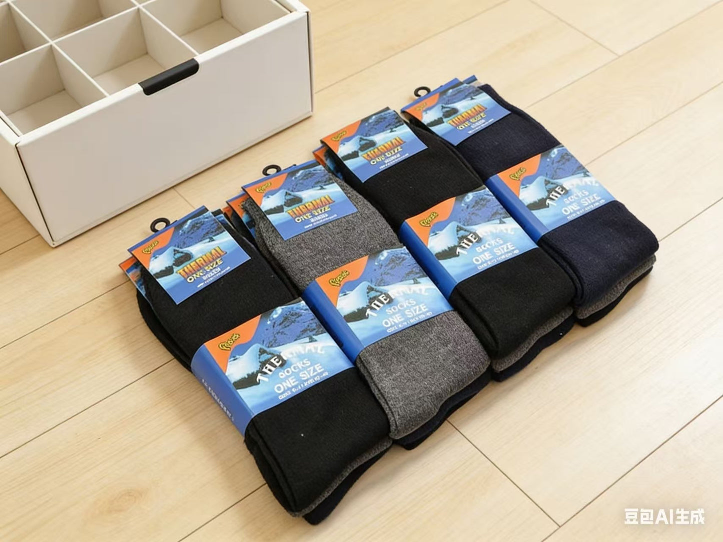 (12 Pairs) Warm Winter Thermal Socks Size 6-11