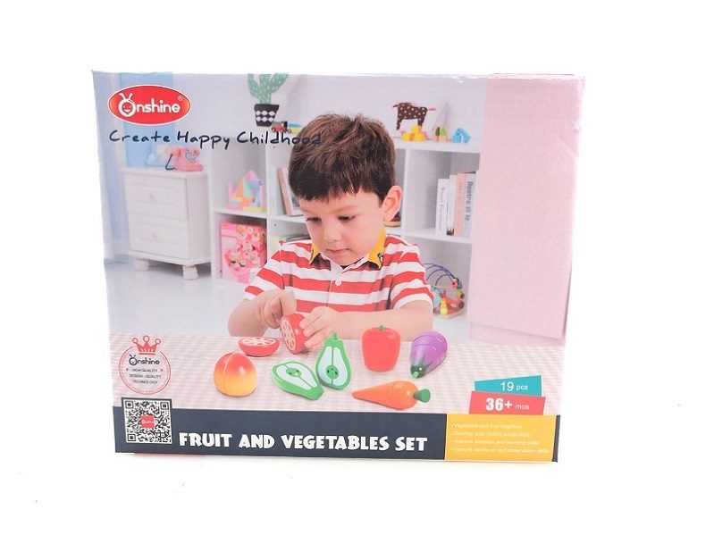 Wooden Magnetic Cutting Fruit Vegetable