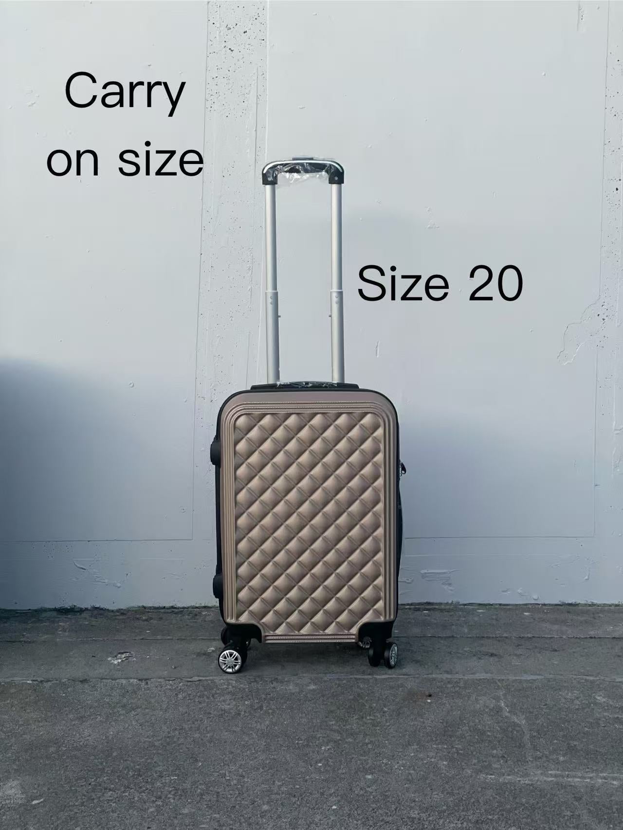 GOLD 360 Spanner 4 Wheels ABS Hardcase Travel Suitcase Luggage