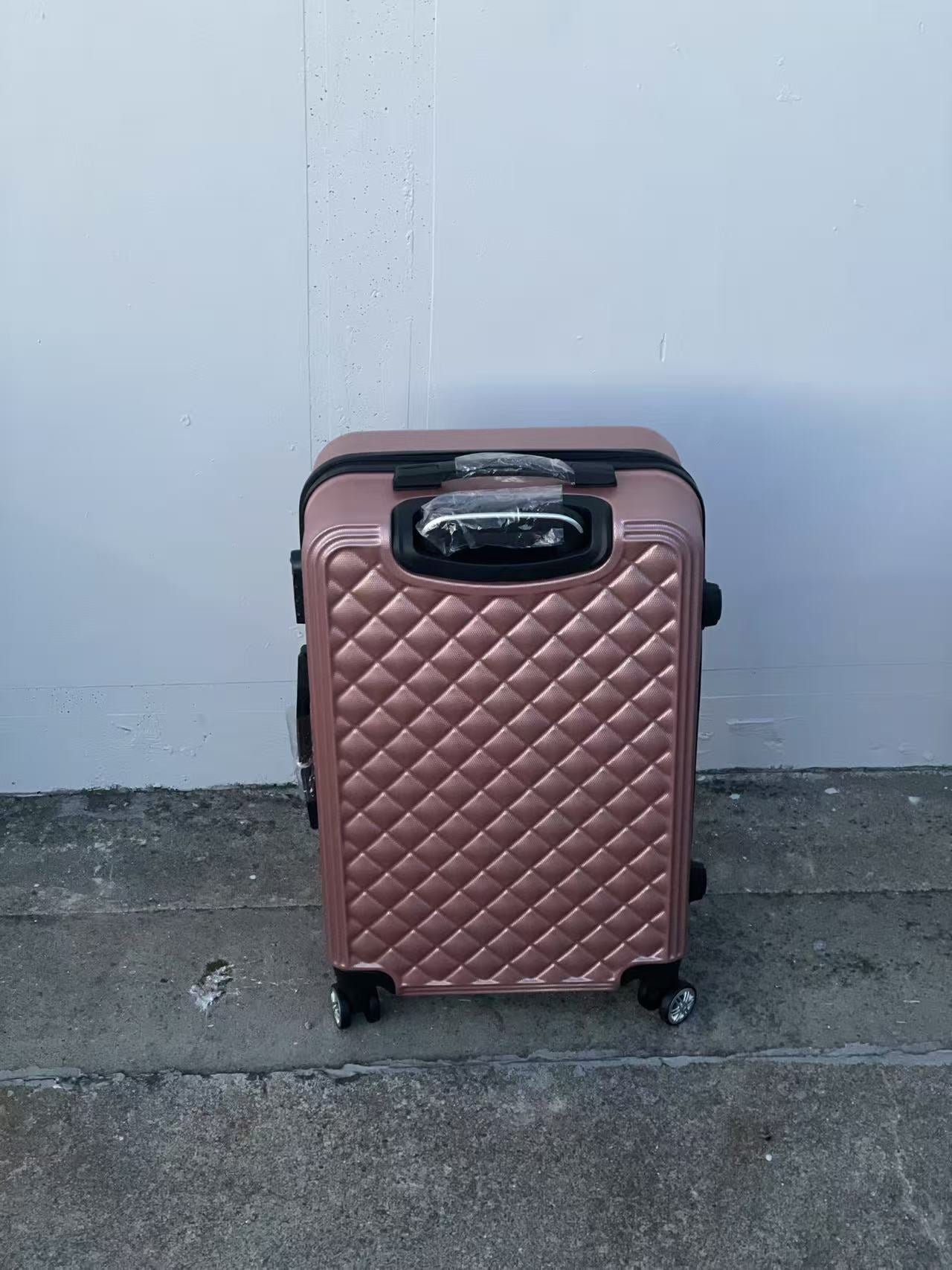 ROSE GOLD 360 Spanner 4 Wheels ABS Hardcase Travel Suitcase Luggage