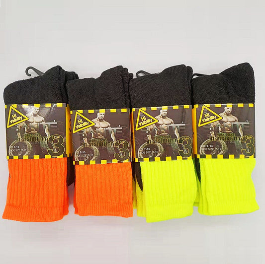 Thick Socks (12 Pairs) Men's Long Hose Crew/Work Socks Bulk Sale