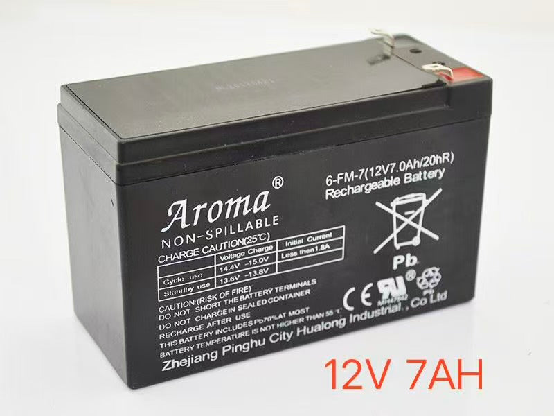 Aroma 12V 7.0AH Rechargeable Battery