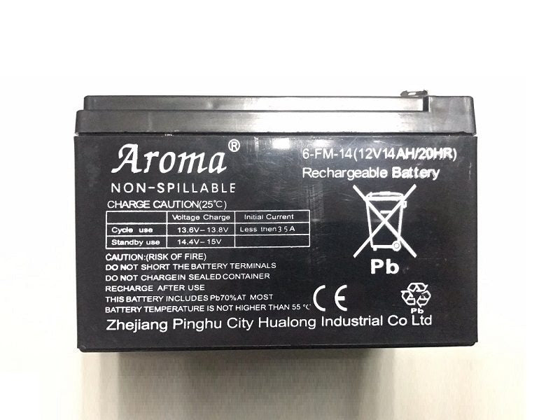 Aroma 12V 14AH Rechargeable Battery