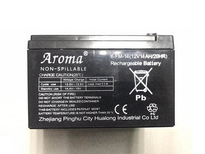 Aroma 12V 14AH Rechargeable Battery