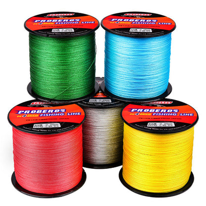 Braided Fishing Line 4 Strands Stronger Multifilament PE Braid Wire4.0#40LB 500m