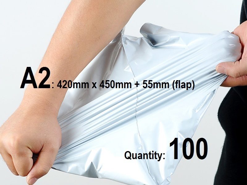 (100pcs) A2 (420X450) Courier Mailing Bags