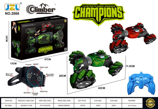 4WD Remote Control Stunt Car Transformer with Gesture Sensing