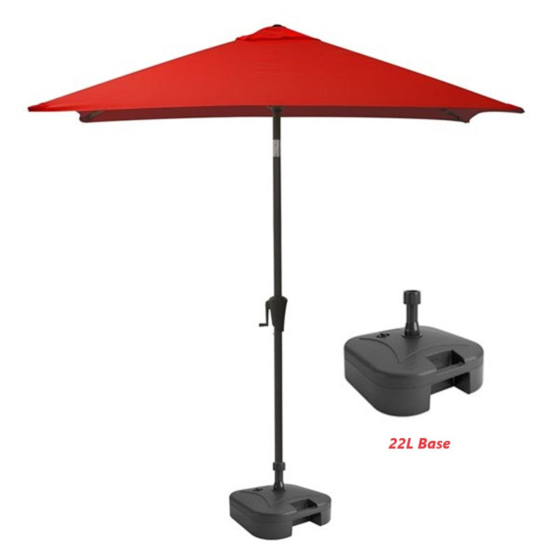 22L Universal Offset Umbrella Base with Wheels for Weighted Stand