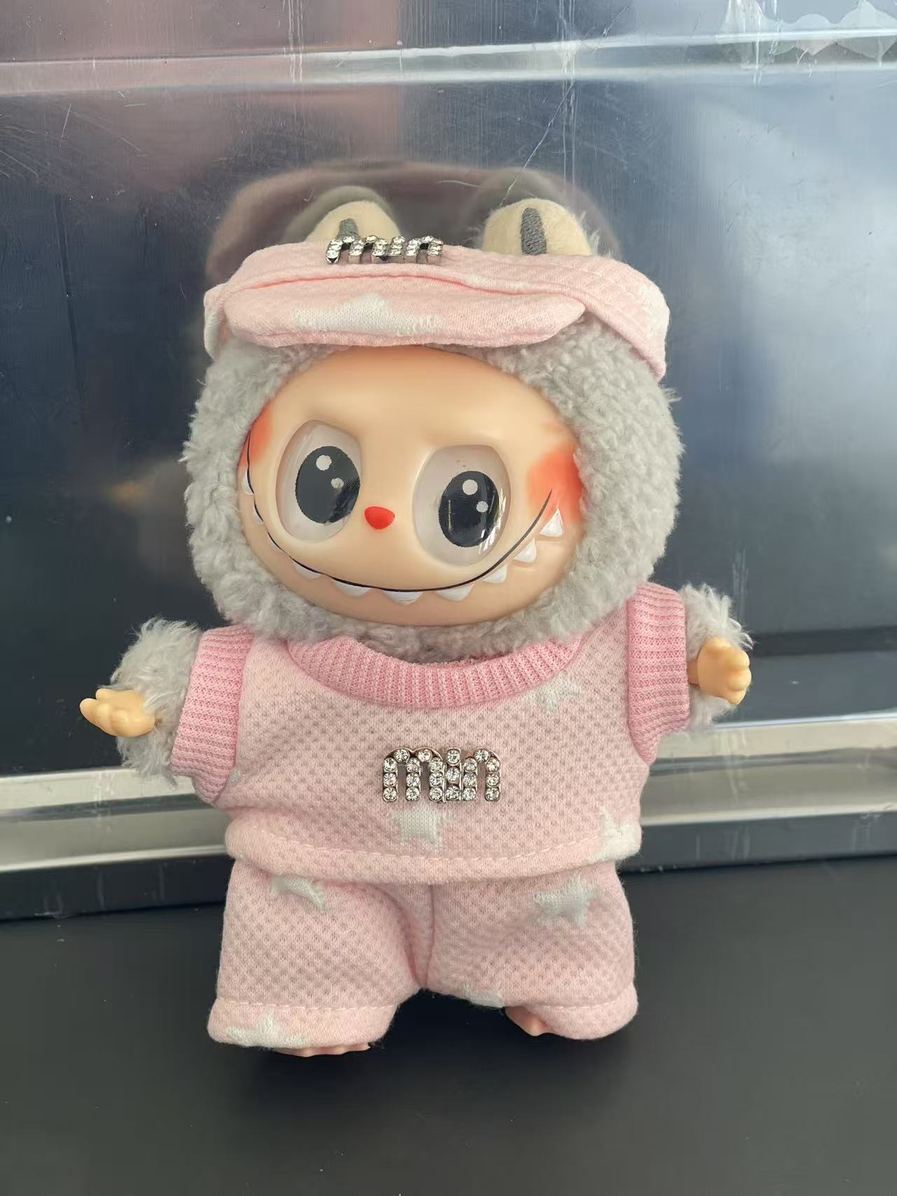 1 pcs 17cm Labubu first and second generation universal fashion mini doll clothing