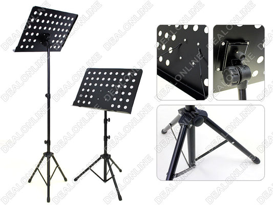 Sheet Music Stand - Tripod Base Adjustable Height