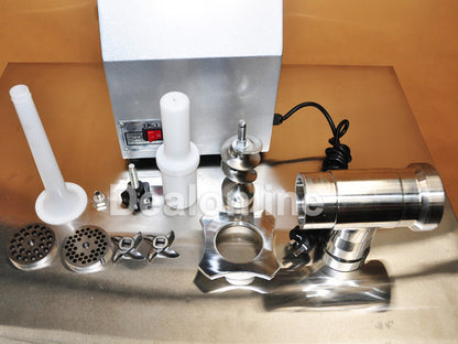 Meat Mincer Grinder Sausage Make with 2 Plate/Chuck 2 Cutting Knives/Blades