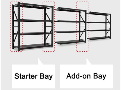 Starter Bay BALCK M 2x1.5x0.5 STORAGE SHELVING