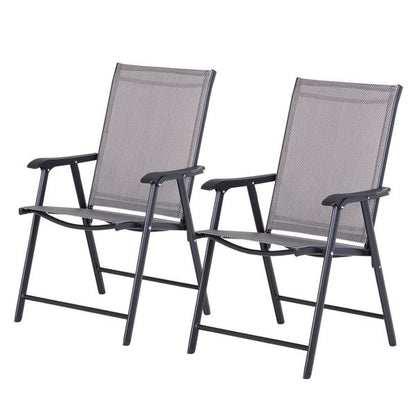 (2 Pieces) Foldable Outdoor Chairs