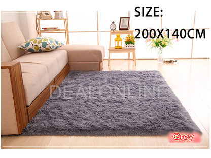 Size200cm x 140cm Ultra Soft Area Rugs Fluffy Carpets Bedroom Kids Shaggy Floor Nursery Mats