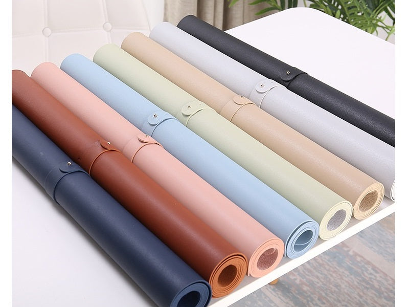 Blue 100*50cm PU Leather Desk Mat Computer Laptop Keyboard Mouse Pad Office